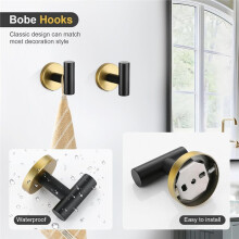 Bathroom Accessory Set 5 Pieces Round Stainless Steel Bath Towel Bar Set 15.75Inch Towel Racks for Bathroom Wall Mounted