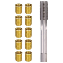 Thread Repair Tools, M12x1.25 Thread Inserts + M14x1.25 Tap Metal Thread Hole Repair Tools