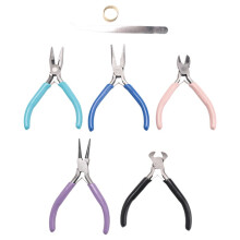 Jewelry Pliers, 5 Pack Jewelry Making Pliers Tools End Nipper Pliers and Wire Cutter for Jewelry Repair Crafts