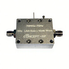CONCEPT-RF LNA Low Noise Amplifier, 70MHz-7GHz, 10dB, Performance Better Than TQP3M9037