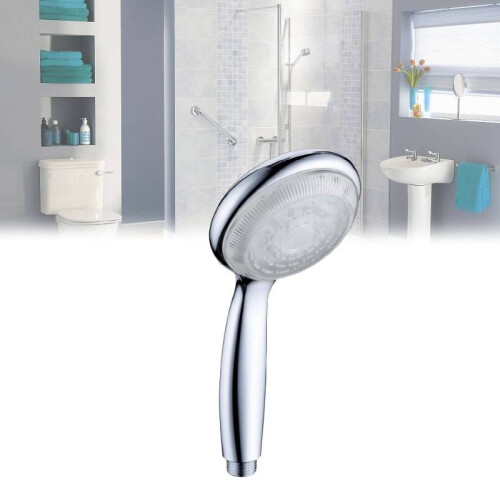 Led 7 Colors Light Quick Flash Shower Head Bathroom Tools Abs Interface 20mm 1