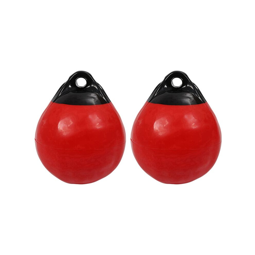 2X Heavy Duty Pvc Boat Round Anchor Buoy Dock Bumper Inflatable Protection Marine Mooring Buoy Red 6032751691934