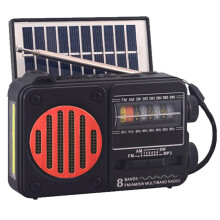 Portable Emergency Radio Solar FM AM SW Radio Receiver Speaker with Flashlight TF Card Drive MP3 Music Player