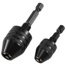 2Pcs Hex Shank Keyless Drill Chuck, Screwdriver Converter Drill Adapter Quick Change Drill Bits Tool(0.6-8mm, 0.3-3.6mm)