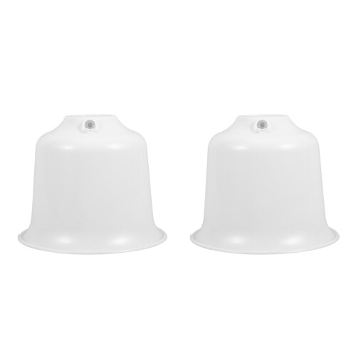 2Stk Deckenventilator Kunststoff Staubschutz Weiß 1