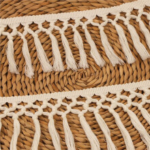 20 Meter (13 cm) Brede Katoenen Kwastjesband, Boho Macramé Franje voor DIY Knutselprojecten en Woondecoratie