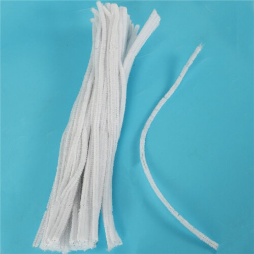 500 Pcs 30cm Creation Pipe Cleaners, White 1