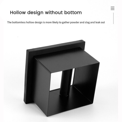 Coffee Grounds Box Desktop Embedded Hollow Bottomless Grounds Box Square Stainless Steel Coffee Knocking Grounds Bucket 1