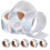 30Rouleaux Stickers Ronds Autoadhésifs Multi-Surfaces PP 10