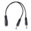 6pcs 5.5x2.1mm 1 to 2 M/F  Power Splitter Cable for Security CCTV Camera 6