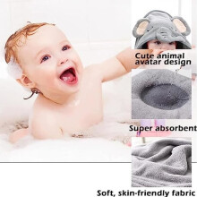 Set van 3 babybadcapes met capuchon, zachte handdoeken voor pasgeborenen, milde badwikkels, kraamcadeau