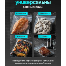 100pcs Vacuum Sealer Bags, Textured Food Sealer Bags, 3 Mixed Sizes for Freezer, Meal Prep & Sous Vide
