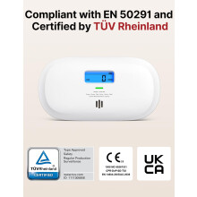 XSense Carbon Monoxide Detector Replaceable Battery Powered CO Alarm w