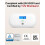 XSense Carbon Monoxide Detector Replaceable Battery Powered CO Alarm w 1
