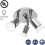 Chrome 3-Light Adjustable Spotlight Ceiling Light for Bathroom and Kitchen, GU10 Sockets, Bulbs Not Included 2