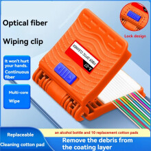 Outil de Nettoyage pour Fibres Optiques avec Pince et Coton Nettoyant, Flacon Vide