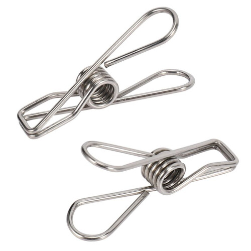 96 Pcs Stainless Steel Wire Clip, Multi-Function Clip, Utility Clip Pins Hanging Clip Office Fastener 1