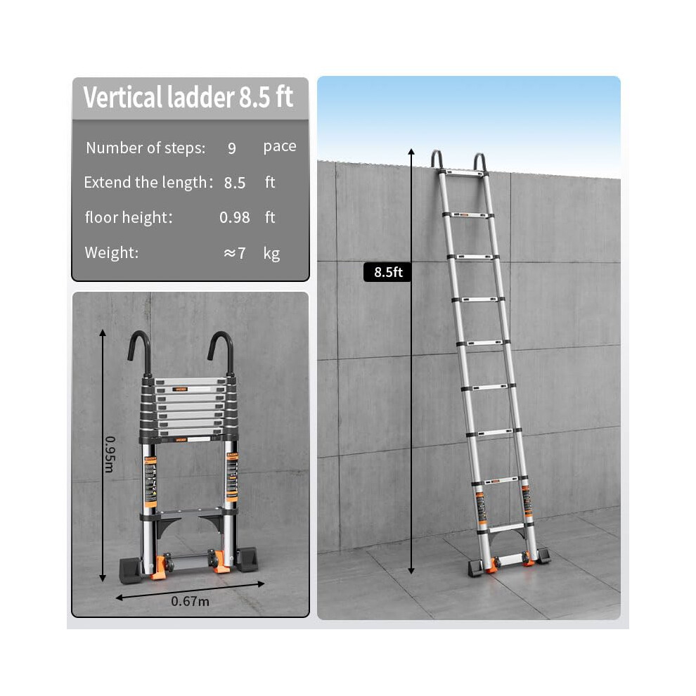 Photos - Ladder Telescopic Ladder26M Stainless Steel Thickened HighStrength Loft Ladde