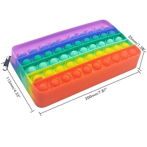 Green Silicone Simple Pencil Case Bag