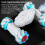 Voiture acrobatique télécommandée Doraemon Jc06 compatible 2,4 GHz : Télécommande unique compatible (bleue) : Cadeau surprise télécommandé 4