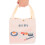 3Pièces Repas Portable Beige Toile Multi-Usage Pour Femmes 7