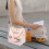 3Pièces Repas Portable Beige Toile Multi-Usage Pour Femmes 8