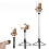Bluetooth Tripod Selfie Stick Live Streaming Phone Holder (White) :White Surprise Gift 7