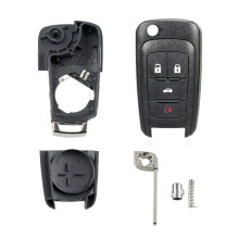 Coque de clé compatible avec les voitures Opel à 2 boutons et lame pliable (3+1 boutons) : Cadeau surprise pour berline à 3 boutons