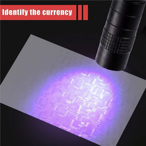 Uv Flashlight Ultraviolet Torch with Pen Clip Detector Portable Led UV Flashlight Led Stains Detection Lamp 2