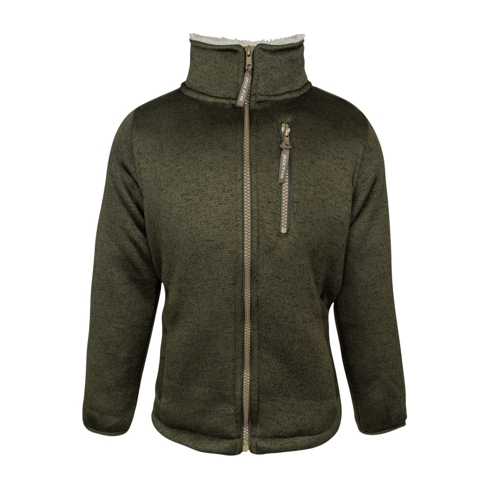 Jack Pyke Junior Scandinavian Fleece Jacket Olive Small Dark