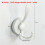 2pcs Stainless Steel Sucker Double Hook Punch-Free Powerful Sucker Hook Reusable Rust-Proof Clothes Hook White 10
