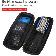 Caja Almacenamiento para Bicicleta Ciclismo,para MTB y Bicicleta Carretera,Kit Herramientas Reparación Sin Herramientas Reparación,Bolsa Impermeable