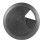 20 Pcs Black 70mm Dia Round Plastic Cable Hole Covers for Computer Desk 9
