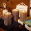 Remote Control LED Electronic Candle Light Set Simulation Swing 10 Buttons Remote Control Timer Candle Lights,B 7