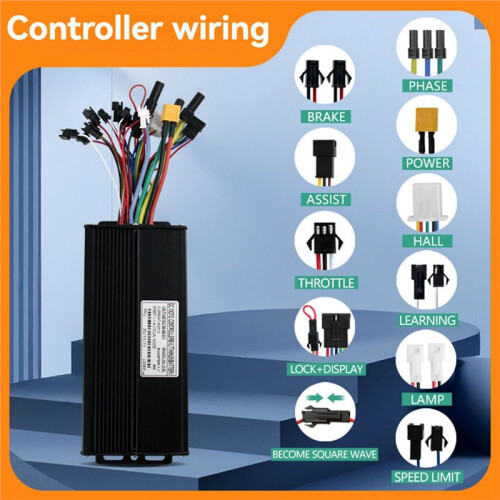 40A 48V-72V Sine Wave Controller Electric Bike Three Mode Controller UKC1+ Display Color Screen E-Bicycle Accessories 1