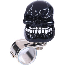 Skull Steering Wheel Spinner Knob Turning Handle Universal Fit Most Vehicles Cars Trucks Tractors Mowers Carts B