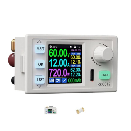 RK6012 60V 12A Step-Down - Voltage Transformer Model Converter Power Supply Module Adjustable Output Tester