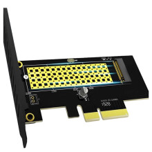 JEYI Carte Adaptatrice M.2 NVMe SSD Vers PCIe 4.0 64 Gbit/S pour PC de Bureau - Convertisseur Riser SK4 pour SSD NVMe M.2 Pleine Vitesse