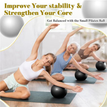 20 Pcs 9 Inch Pilates Balls Bulk Exercise Yoga Therapy Balls for Core Stability, Barre Training, Stretching