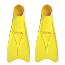 Snorkeling Fins Outdoor Swimming Shoes Swimming Flippers Frogs Free Diving Gear Training Flippers S(36-38) Yellow