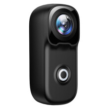 Wi-Fi Ultra HD 4K Action Camera with Cycling Mount, Neck Strap Etc Outdoor Law Enforcement Back Clip Camcorder Black