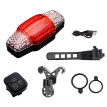 Wireless Remote Control USB Rechargeable LED Brake with Turn Signal for Night Riding-Waterproof Cycling Safety Accessory