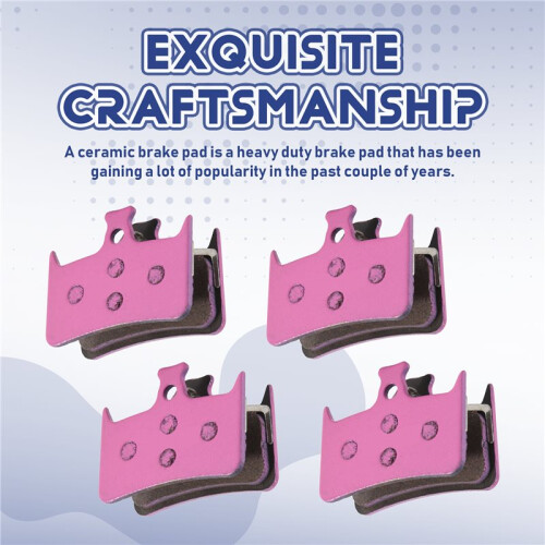 4 Pairs Ceramic Bicycle Disc Brake Pads for Hope E4, RX4 Caliper, Elite Class