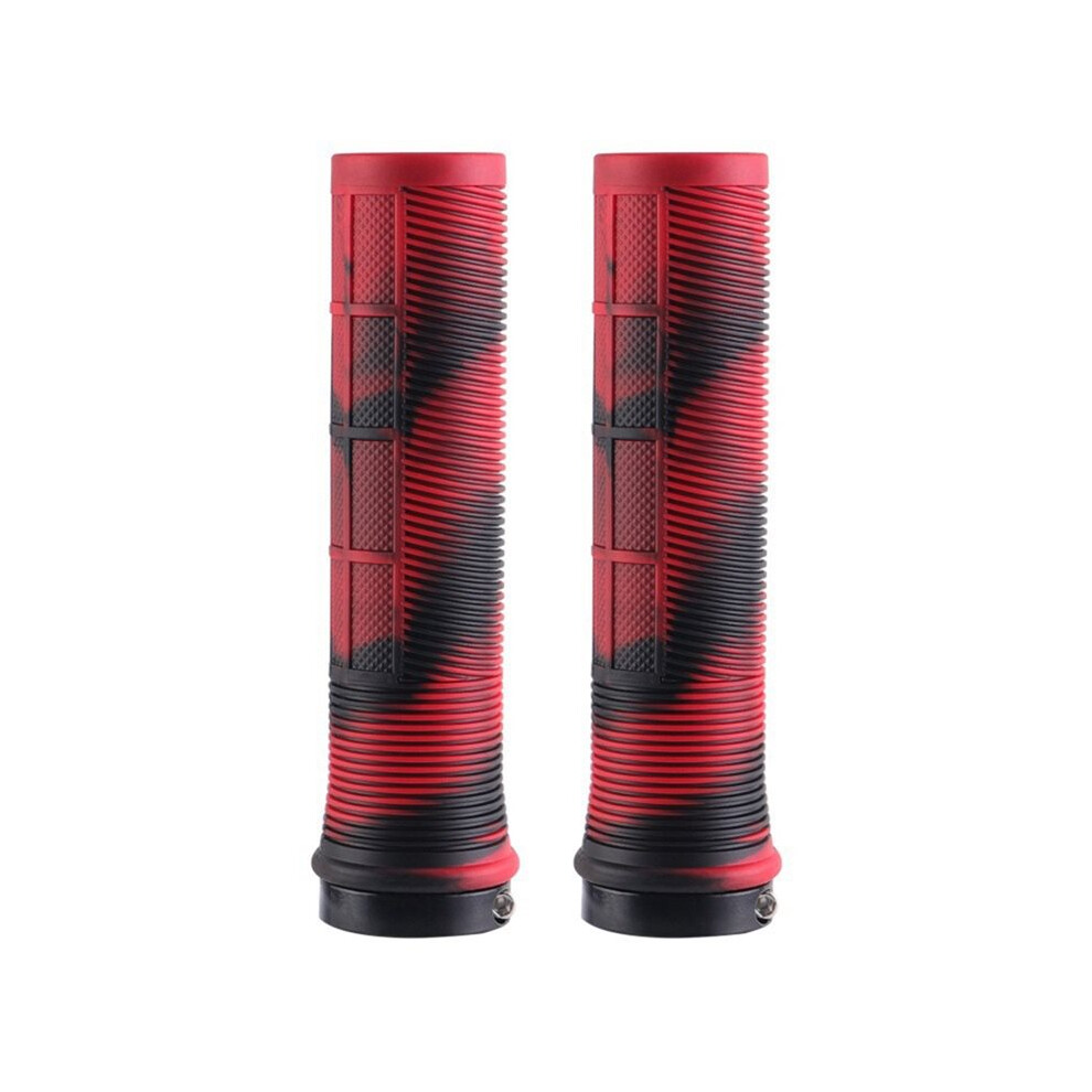 1Pair Bicycle Handle Grips Mountain Bike Grips Non-Slip Mtb Cuffs Shock Absorption Downhill Folding Bike Grips 22.2Mm 6033509277684