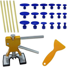 1set Paint Free Car Dent Extractor Kit, Elevator Dent Remover, Including Label and Scrapers, Used for Repair Body Damage