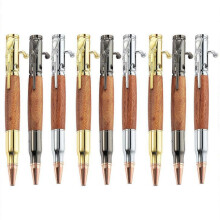 Set of 9 New Metal Bolt-Action Pens (Gun-Style Design) - Multifunctional Metal Retractable Ballpoint Pens