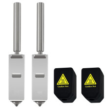 2PK 0.4MM Integrated Hardened Steel Nozzles for Kobra S1 Max Combo with 2PK Silicone Cover Sock for 3D Printer
