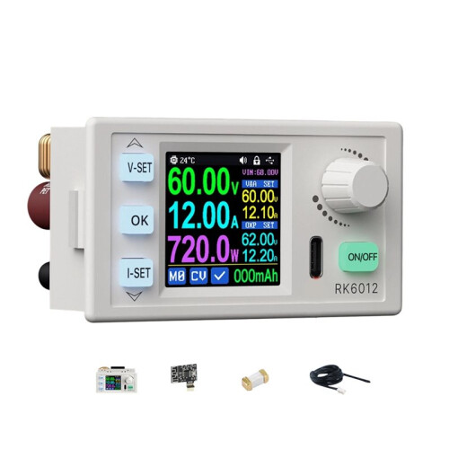 RK6012BT 60V 12A Step-Down - Voltage Transformer Model Converter Power Supply Module Adjustable Output Tester
