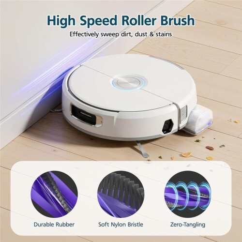Accessories for  Flow Robot Vacuum and Mop, Zero-Tangling Roller Brushes, Dust Bag,Filters,Track Mop,Side Brushes,