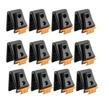 12 Pcs Tool Belt Clips Compatible with Pouches Heavy-Duty Fastener Attachment Tool Belt Clip Replacement